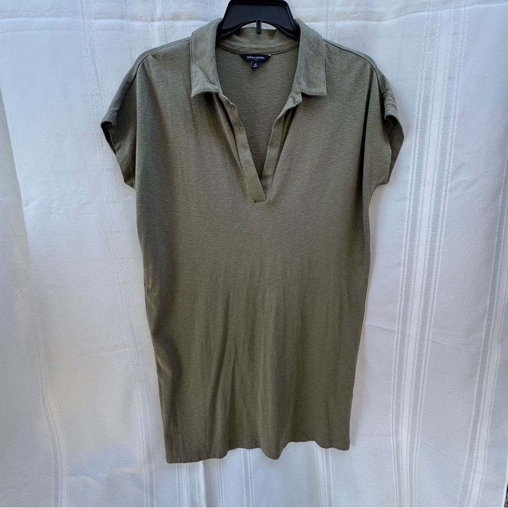 Banana Republic Olive Green Polo Dress